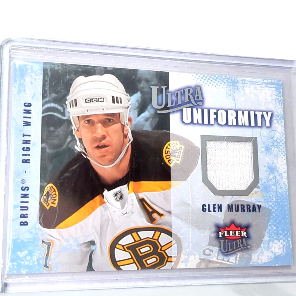 Glen Murray Fleer Ultra Uniformity Game-Used Jersey Hockey Card Boston Bruins